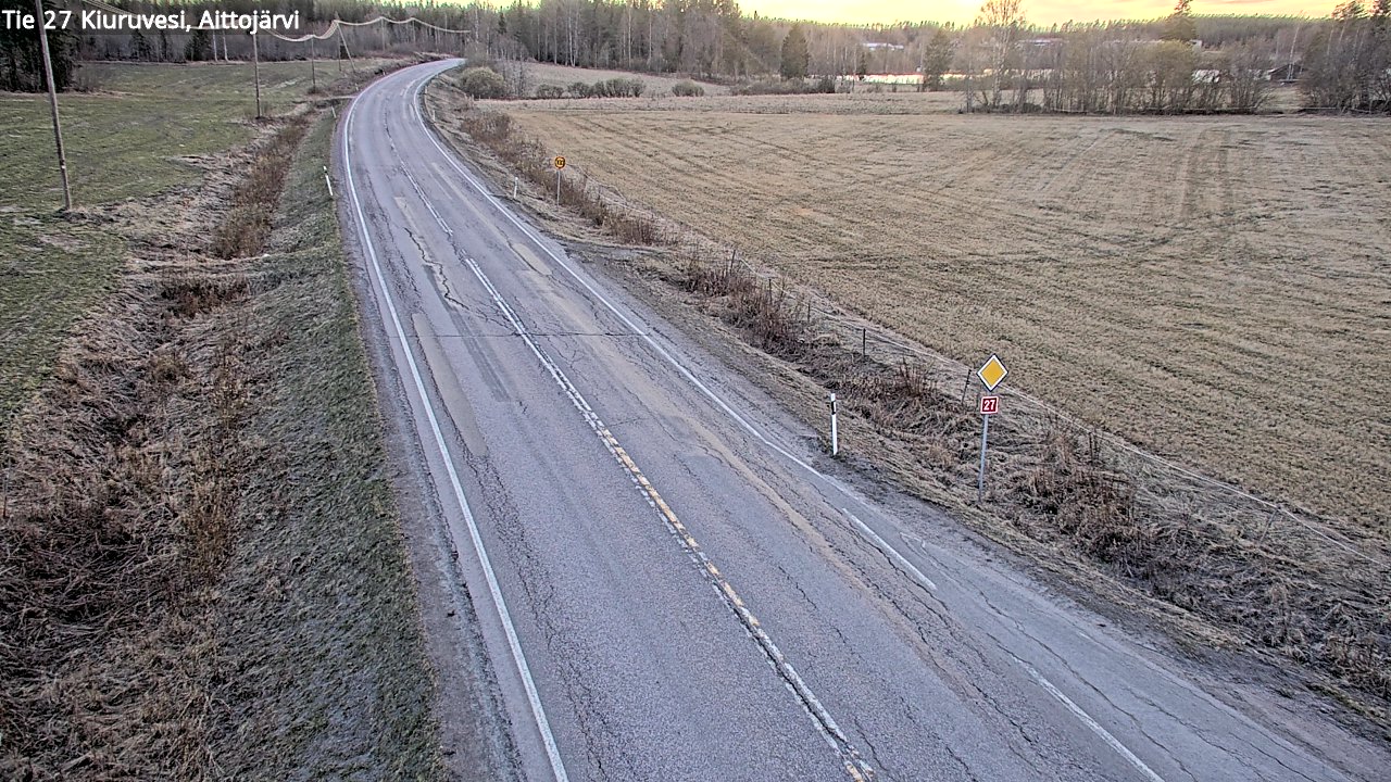 Kelikamerat Kuva Tie 27 Kiuruvesi, Aittojärvi, Kiuruvesi, Pohjois-Savo