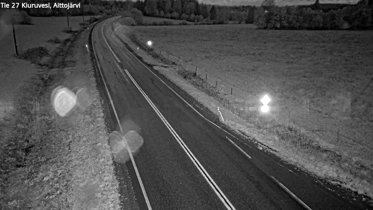 Weather Camera Image Road 27 Kiuruvesi, Aittojärvi, Kiuruvesi, Pohjois-Savo