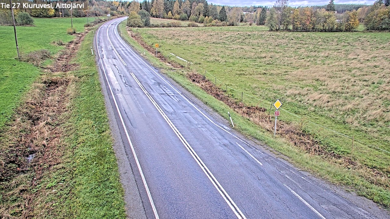 Weather Camera Image Road 27 Kiuruvesi, Aittojärvi, Kiuruvesi, Pohjois-Savo