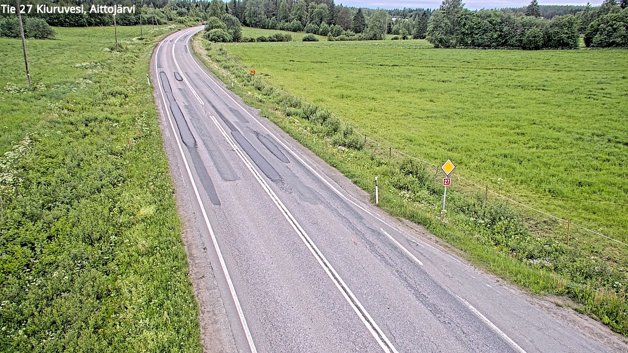 Kelikamerat Kuva Tie 27 Kiuruvesi, Aittojärvi, Kiuruvesi, Pohjois-Savo
