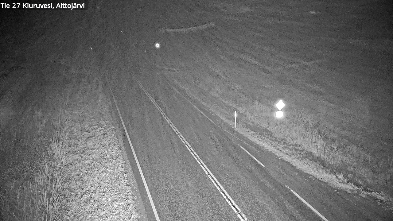 Weather Camera Image Road 27 Kiuruvesi, Aittojärvi, Kiuruvesi, Pohjois-Savo