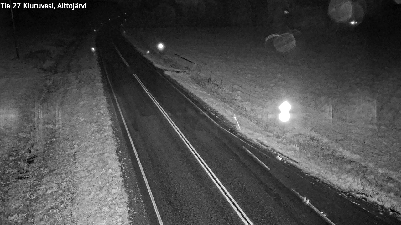 Weather Camera Image Road 27 Kiuruvesi, Aittojärvi, Kiuruvesi, Pohjois-Savo