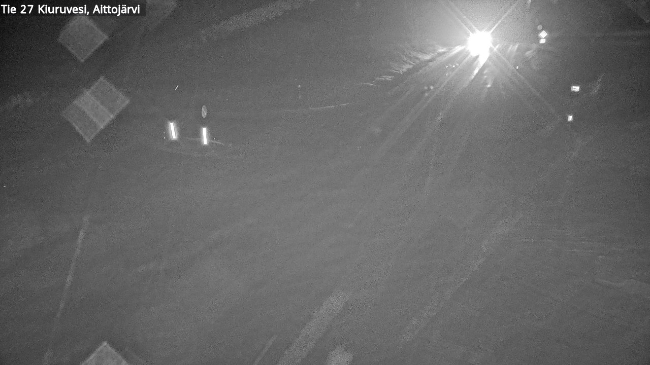 Weather Camera Image Väg 27 Kiuruvesi, Aittojärvi, Kiuruvesi, Pohjois-Savo