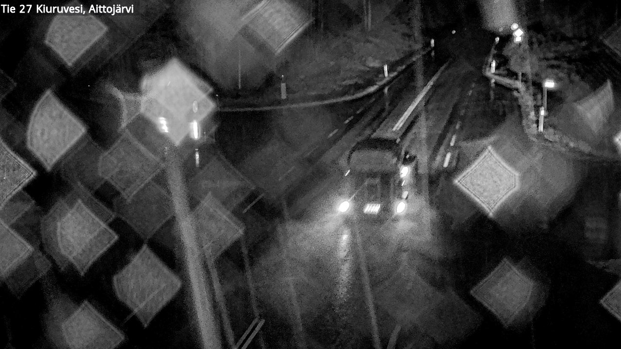 Weather Camera Image Väg 27 Kiuruvesi, Aittojärvi, Kiuruvesi, Pohjois-Savo