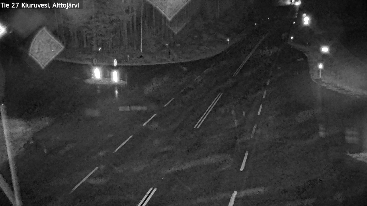 Weather Camera Image Väg 27 Kiuruvesi, Aittojärvi, Kiuruvesi, Pohjois-Savo