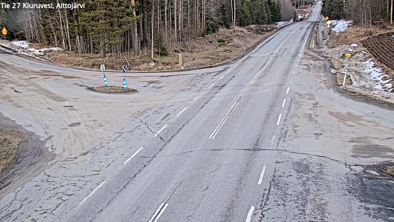 Kelikamerat Kuva Tie 27 Kiuruvesi, Aittojärvi, Kiuruvesi, Pohjois-Savo