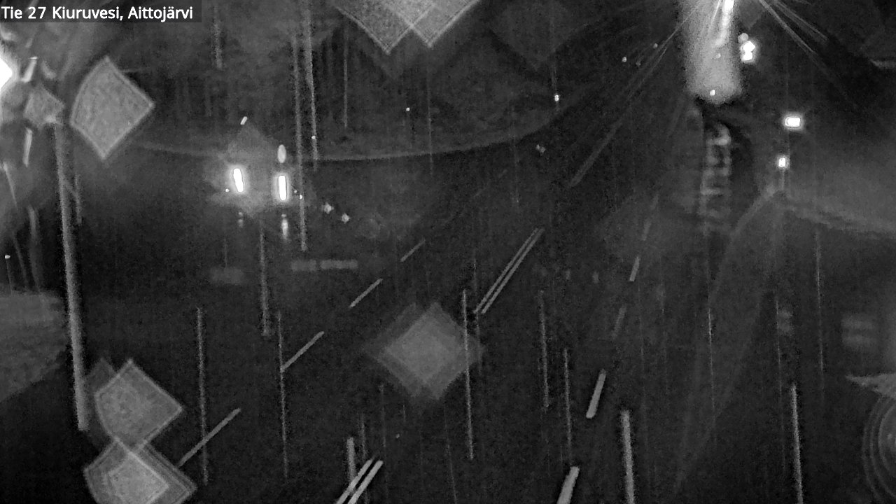 Weather Camera Image Väg 27 Kiuruvesi, Aittojärvi, Kiuruvesi, Pohjois-Savo
