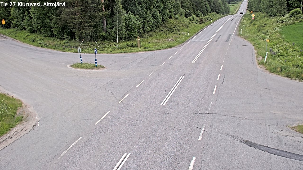 Kelikamerat Kuva Tie 27 Kiuruvesi, Aittojärvi, Kiuruvesi, Pohjois-Savo