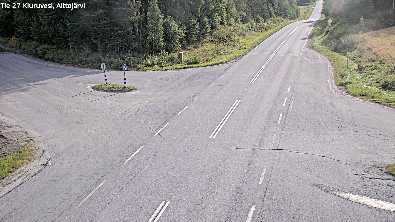 Weather Camera Image Road 27 Kiuruvesi, Aittojärvi, Kiuruvesi, Pohjois-Savo