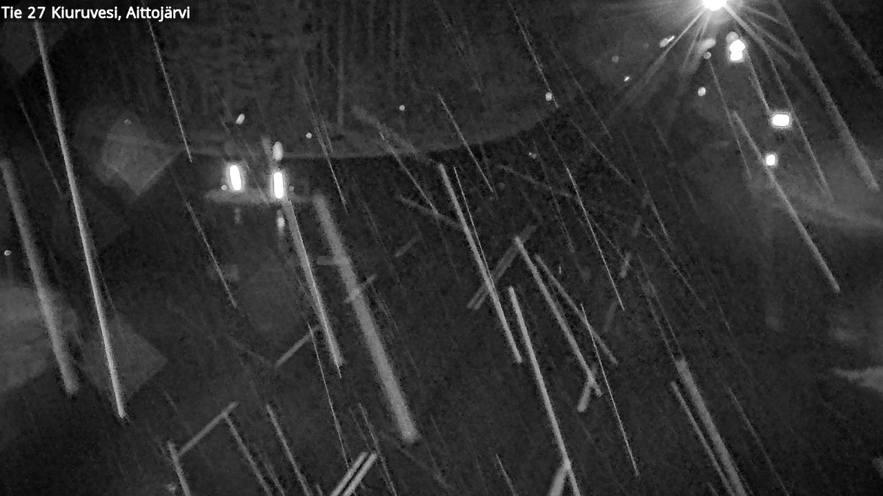 Weather Camera Image Road 27 Kiuruvesi, Aittojärvi, Kiuruvesi, Pohjois-Savo