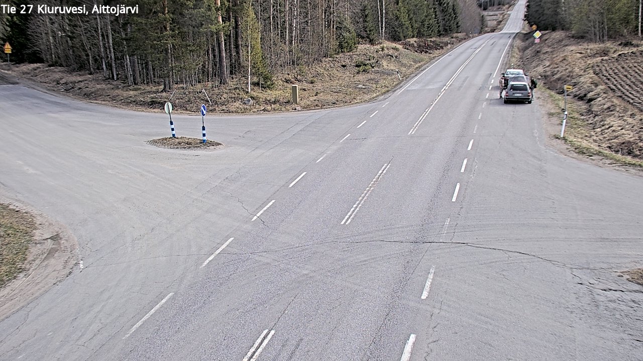 Weather Camera Image Road 27 Kiuruvesi, Aittojärvi, Kiuruvesi, Pohjois-Savo