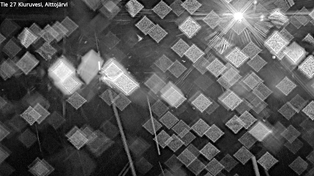 Weather Camera Image Väg 27 Kiuruvesi, Aittojärvi, Kiuruvesi, Pohjois-Savo