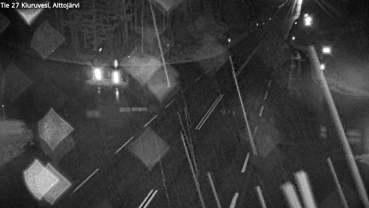Weather Camera Image Väg 27 Kiuruvesi, Aittojärvi, Kiuruvesi, Pohjois-Savo