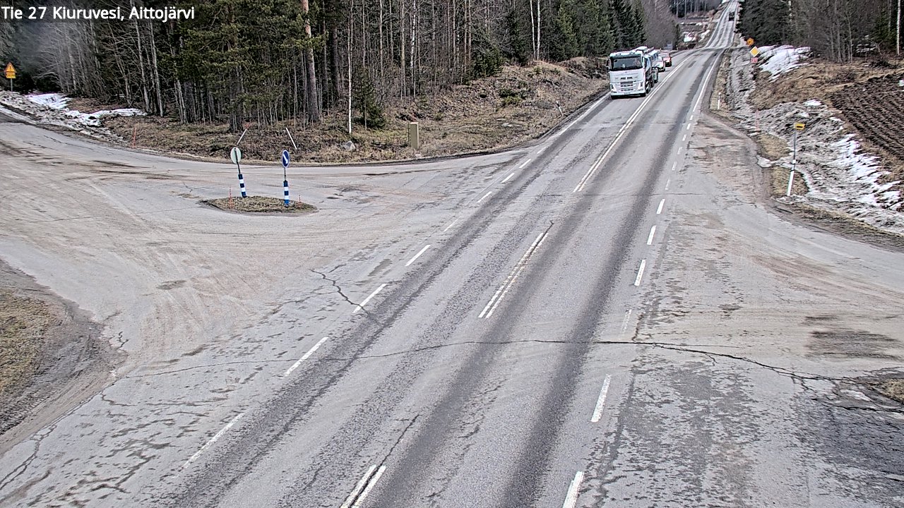 Kelikamerat Kuva Tie 27 Kiuruvesi, Aittojärvi, Kiuruvesi, Pohjois-Savo