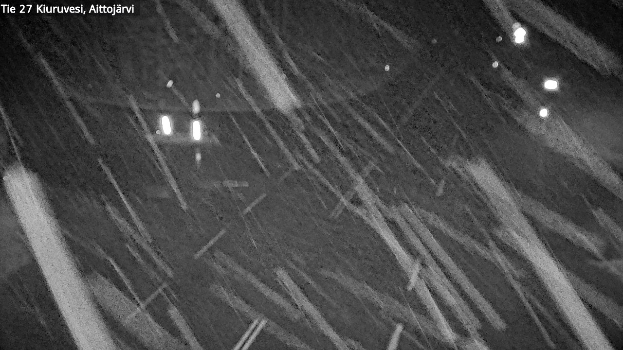 Weather Camera Image Road 27 Kiuruvesi, Aittojärvi, Kiuruvesi, Pohjois-Savo