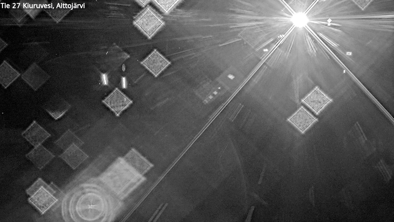 Weather Camera Image Väg 27 Kiuruvesi, Aittojärvi, Kiuruvesi, Pohjois-Savo