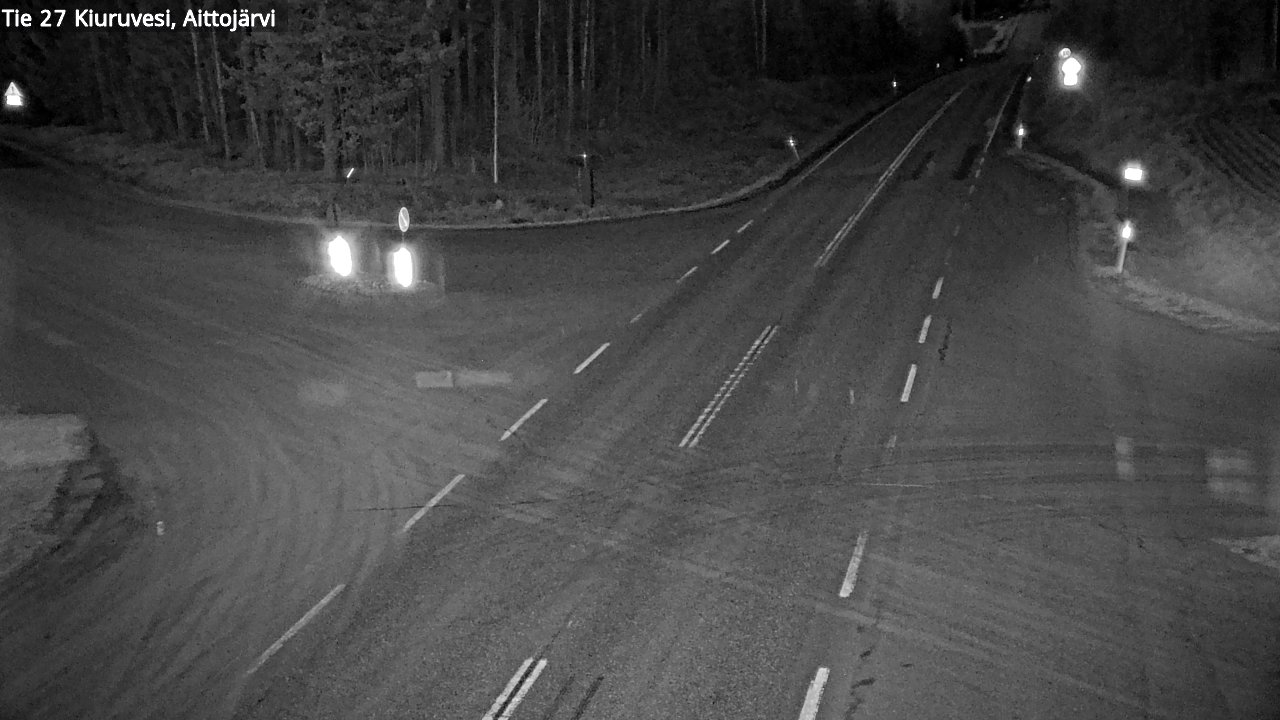 Weather Camera Image Väg 27 Kiuruvesi, Aittojärvi, Kiuruvesi, Pohjois-Savo