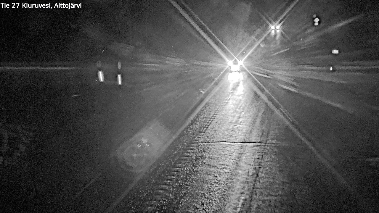 Weather Camera Image Väg 27 Kiuruvesi, Aittojärvi, Kiuruvesi, Pohjois-Savo