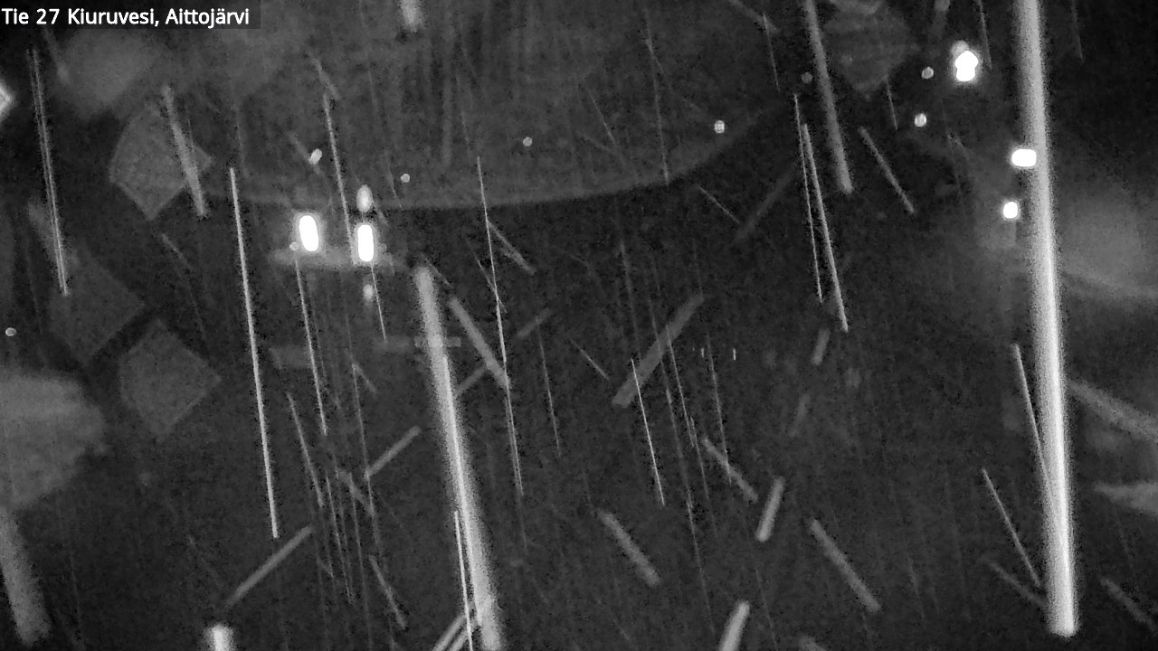 Weather Camera Image Väg 27 Kiuruvesi, Aittojärvi, Kiuruvesi, Pohjois-Savo
