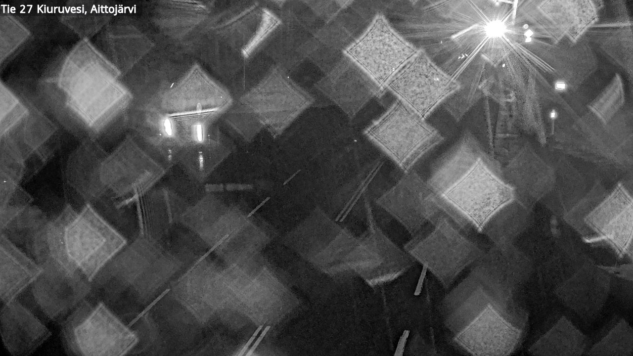 Weather Camera Image Väg 27 Kiuruvesi, Aittojärvi, Kiuruvesi, Pohjois-Savo
