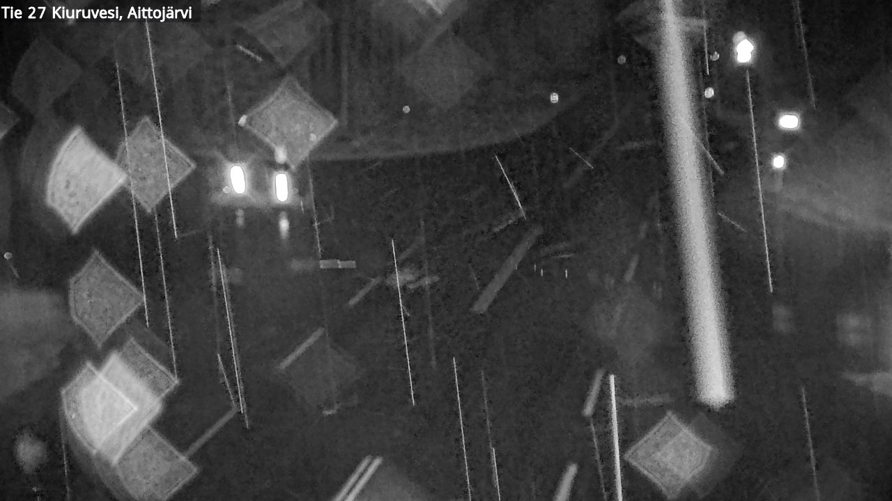 Weather Camera Image Väg 27 Kiuruvesi, Aittojärvi, Kiuruvesi, Pohjois-Savo