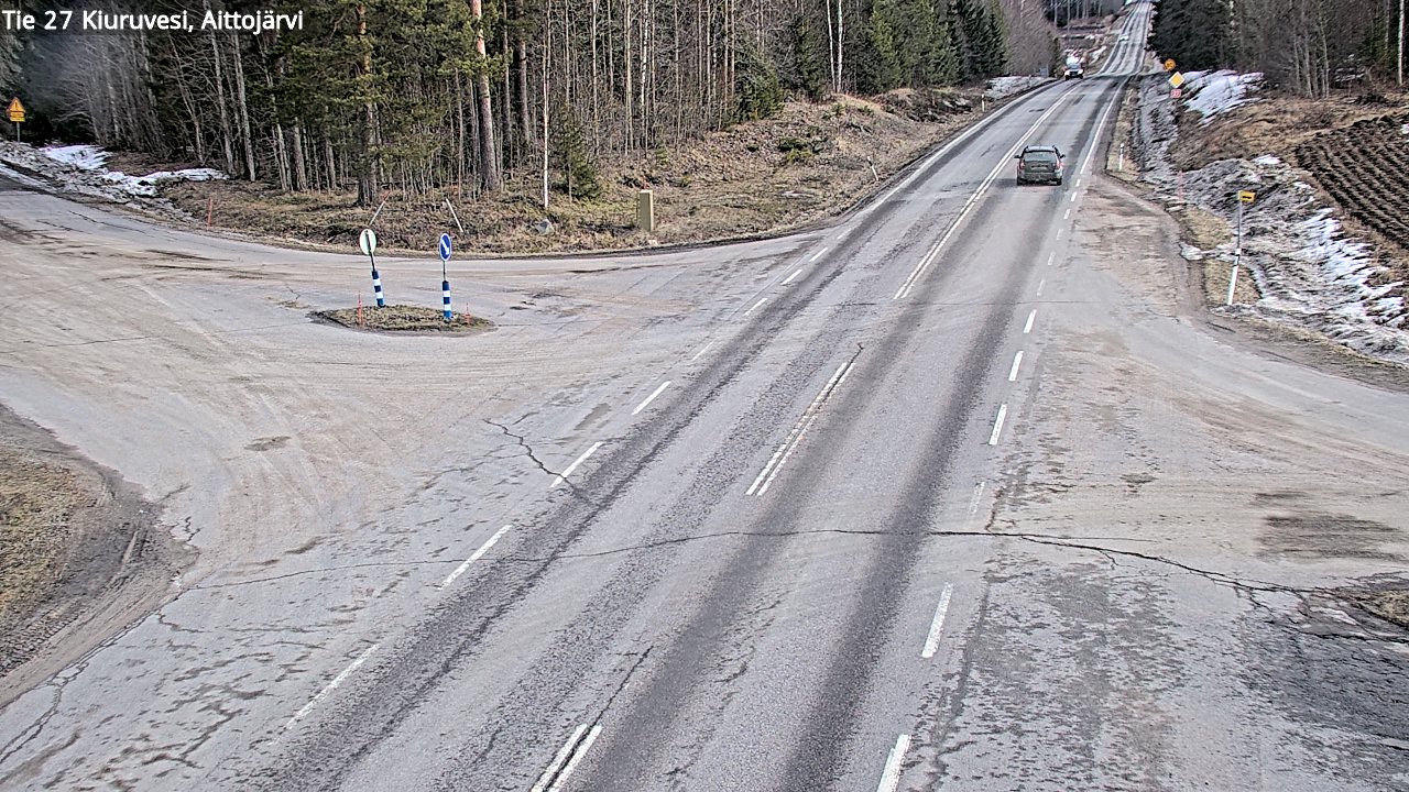 Kelikamerat Kuva Tie 27 Kiuruvesi, Aittojärvi, Kiuruvesi, Pohjois-Savo