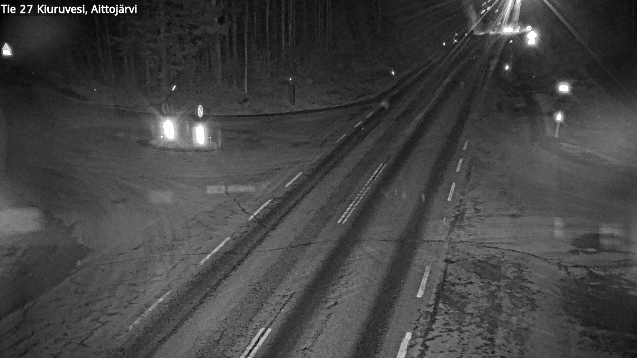 Weather Camera Image Väg 27 Kiuruvesi, Aittojärvi, Kiuruvesi, Pohjois-Savo