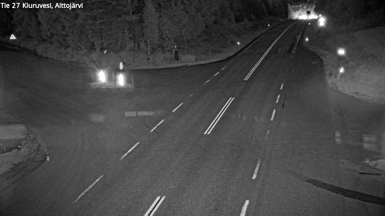 Weather Camera Image Väg 27 Kiuruvesi, Aittojärvi, Kiuruvesi, Pohjois-Savo