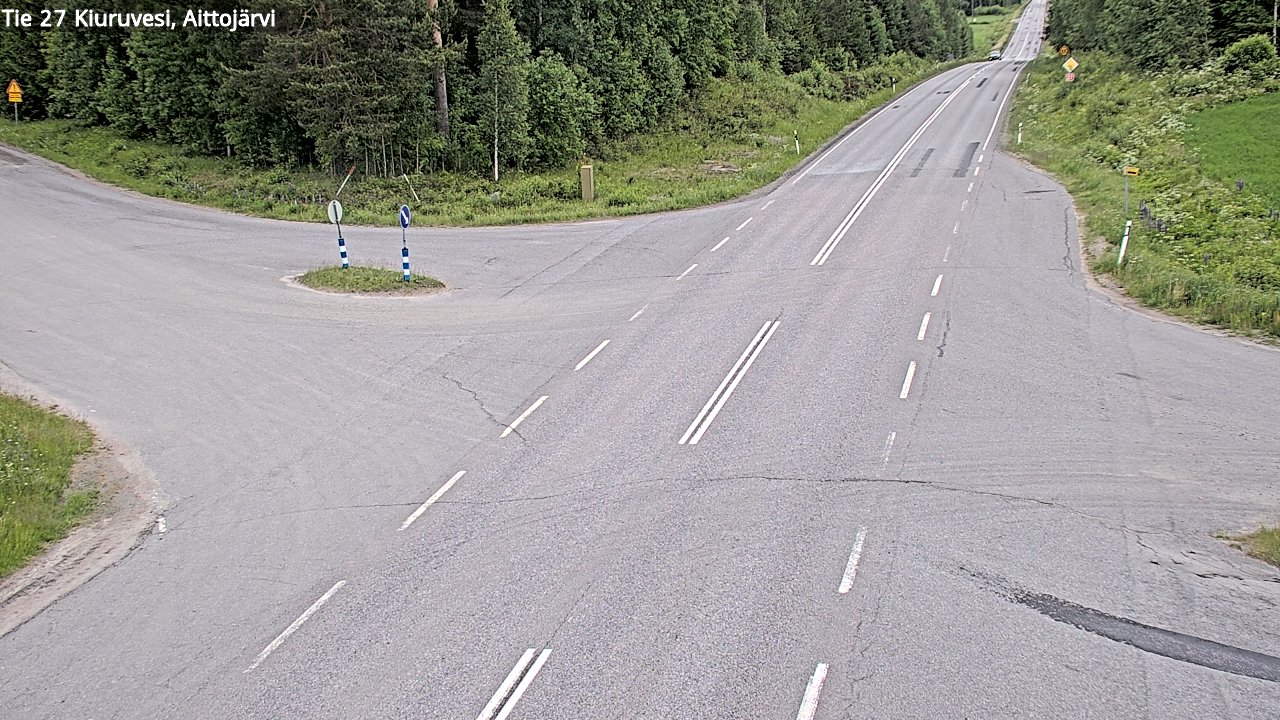 Kelikamerat Kuva Tie 27 Kiuruvesi, Aittojärvi, Kiuruvesi, Pohjois-Savo