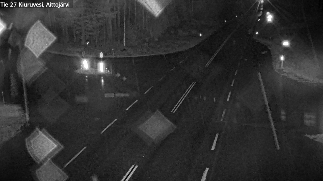 Weather Camera Image Väg 27 Kiuruvesi, Aittojärvi, Kiuruvesi, Pohjois-Savo