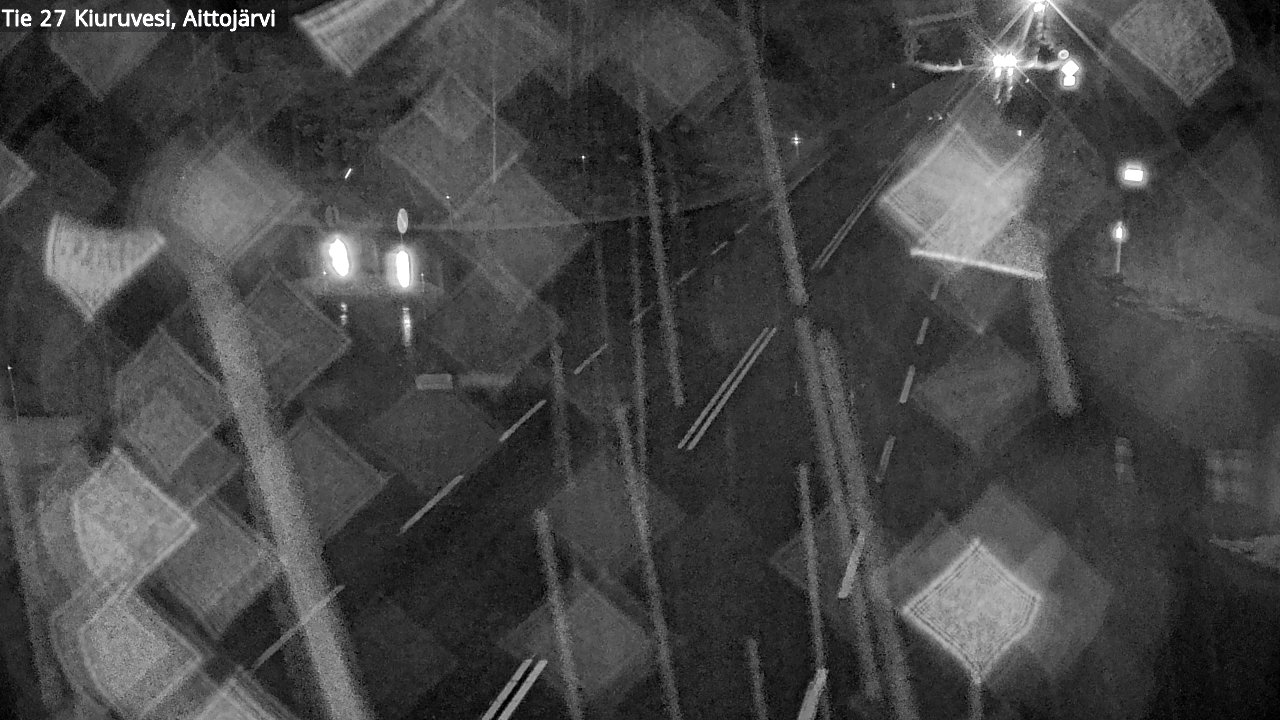 Weather Camera Image Väg 27 Kiuruvesi, Aittojärvi, Kiuruvesi, Pohjois-Savo