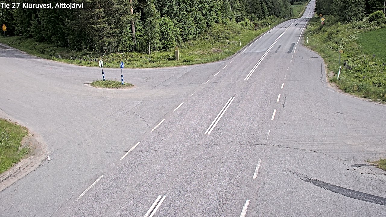 Kelikamerat Kuva Tie 27 Kiuruvesi, Aittojärvi, Kiuruvesi, Pohjois-Savo