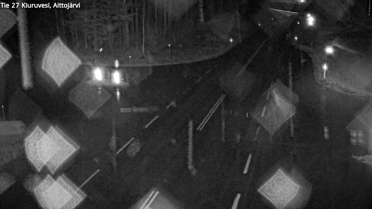 Weather Camera Image Väg 27 Kiuruvesi, Aittojärvi, Kiuruvesi, Pohjois-Savo