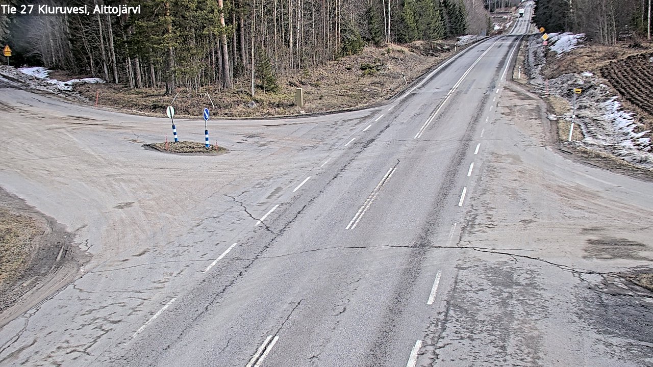 Kelikamerat Kuva Tie 27 Kiuruvesi, Aittojärvi, Kiuruvesi, Pohjois-Savo