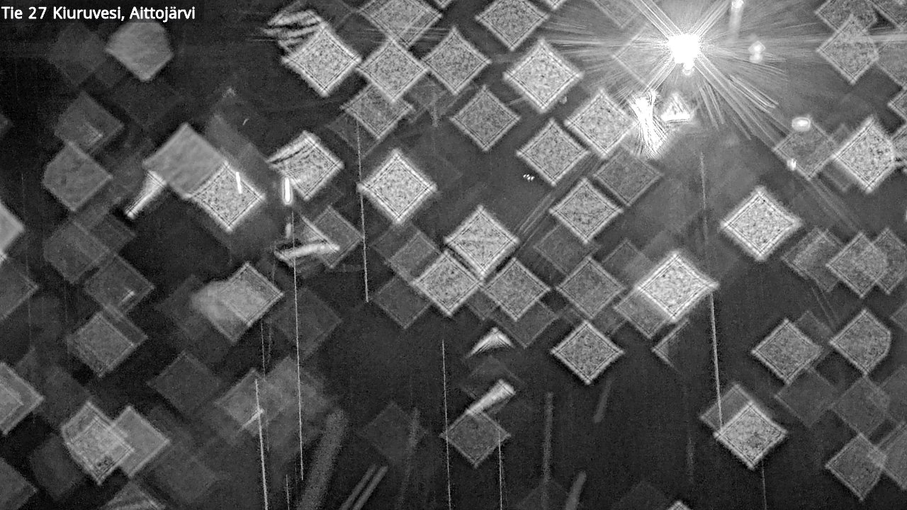 Weather Camera Image Väg 27 Kiuruvesi, Aittojärvi, Kiuruvesi, Pohjois-Savo