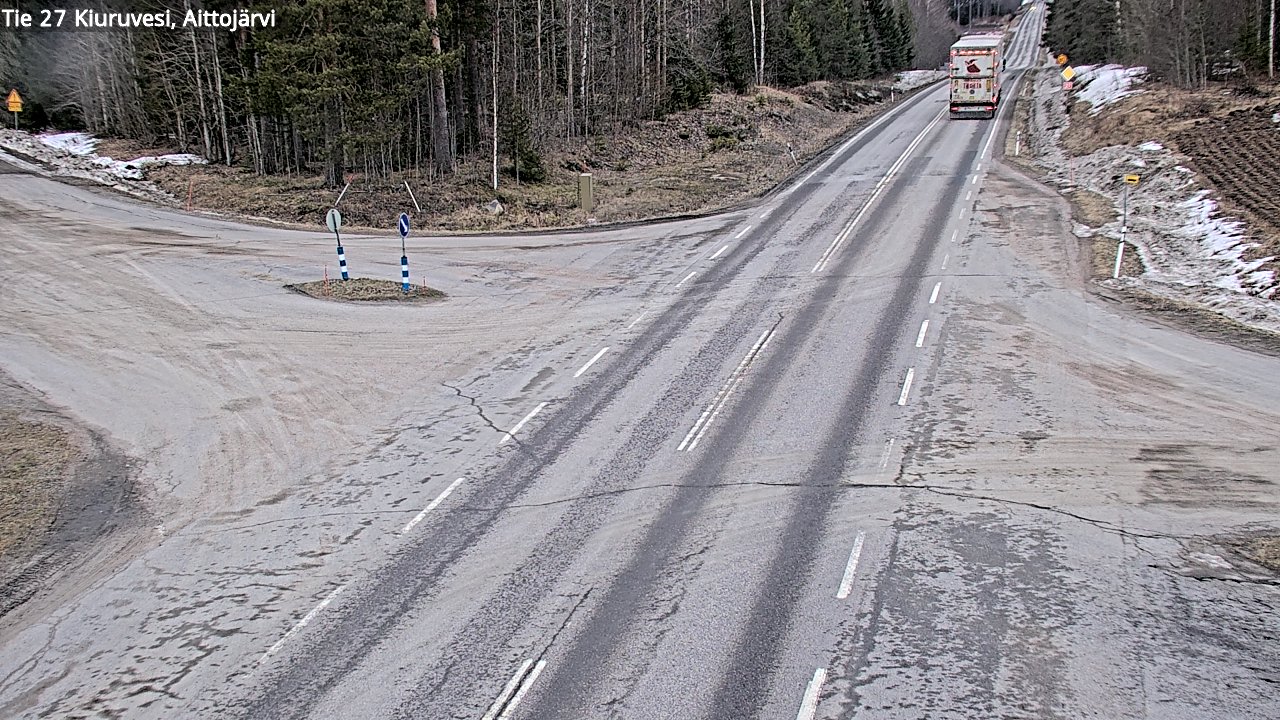 Kelikamerat Kuva Tie 27 Kiuruvesi, Aittojärvi, Kiuruvesi, Pohjois-Savo