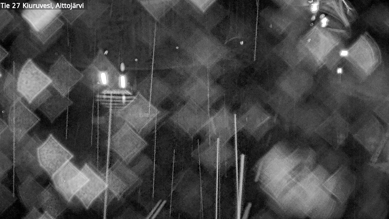 Weather Camera Image Väg 27 Kiuruvesi, Aittojärvi, Kiuruvesi, Pohjois-Savo