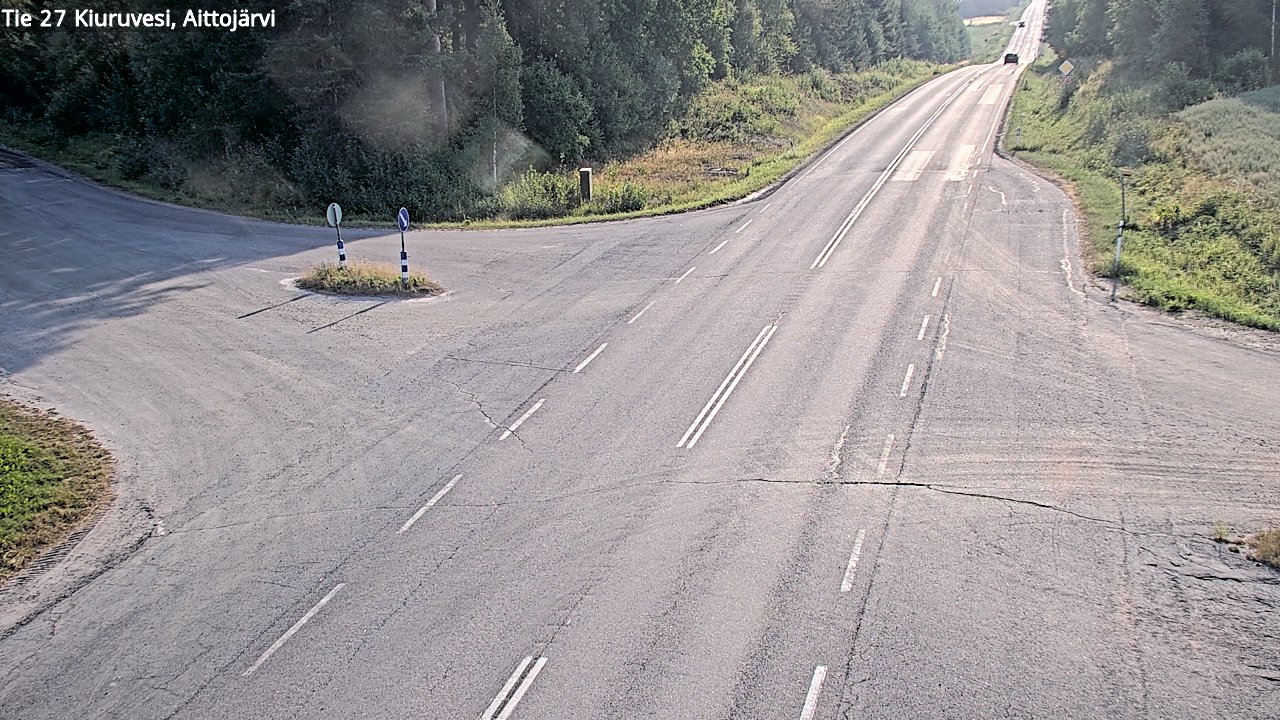 Weather Camera Image Road 27 Kiuruvesi, Aittojärvi, Kiuruvesi, Pohjois-Savo