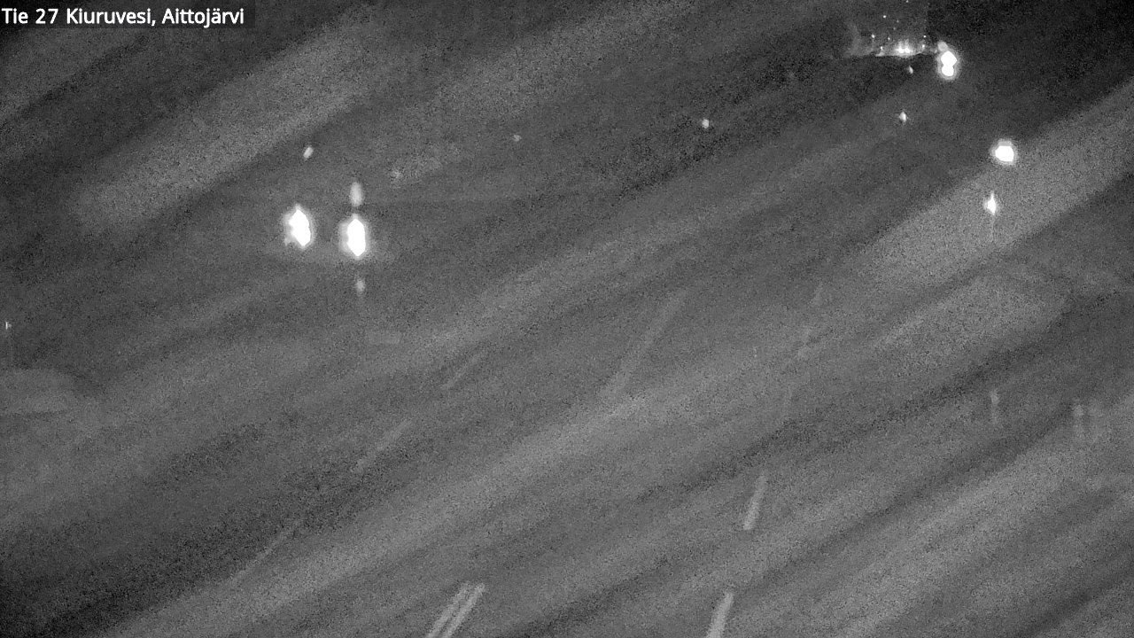Weather Camera Image Road 27 Kiuruvesi, Aittojärvi, Kiuruvesi, Pohjois-Savo