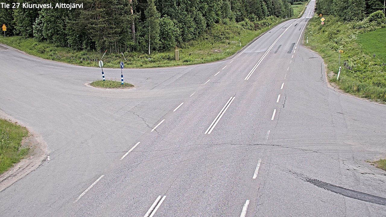 Kelikamerat Kuva Tie 27 Kiuruvesi, Aittojärvi, Kiuruvesi, Pohjois-Savo