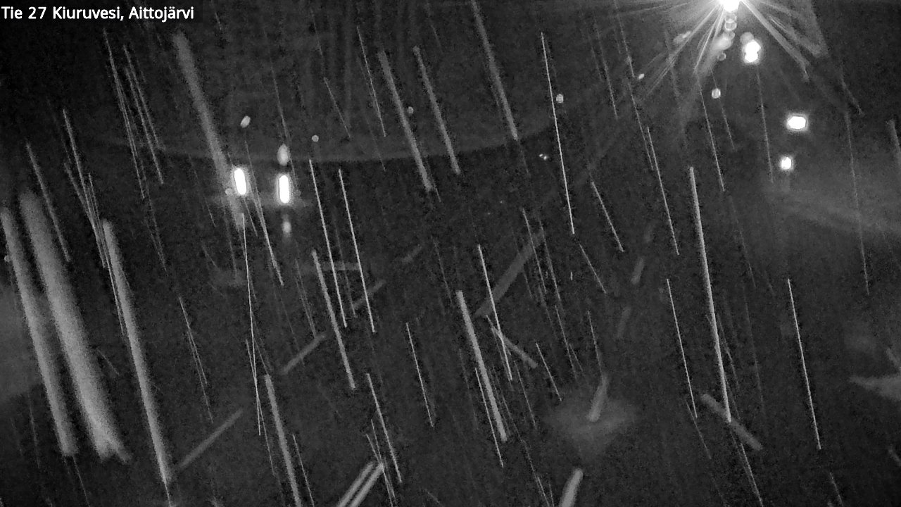 Weather Camera Image Road 27 Kiuruvesi, Aittojärvi, Kiuruvesi, Pohjois-Savo