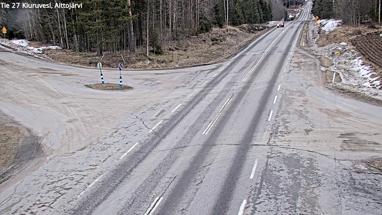 Kelikamerat Kuva Tie 27 Kiuruvesi, Aittojärvi, Kiuruvesi, Pohjois-Savo