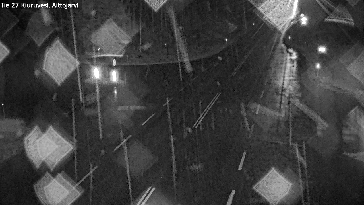 Weather Camera Image Väg 27 Kiuruvesi, Aittojärvi, Kiuruvesi, Pohjois-Savo