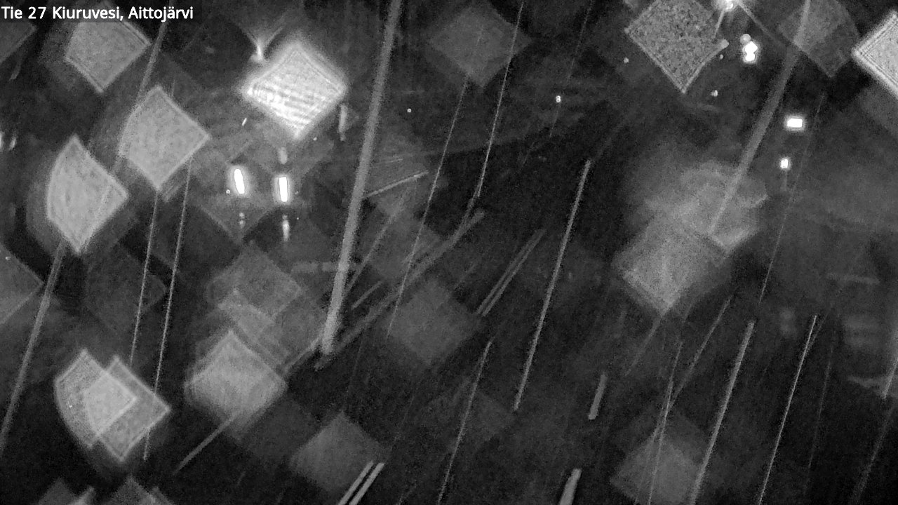Weather Camera Image Väg 27 Kiuruvesi, Aittojärvi, Kiuruvesi, Pohjois-Savo