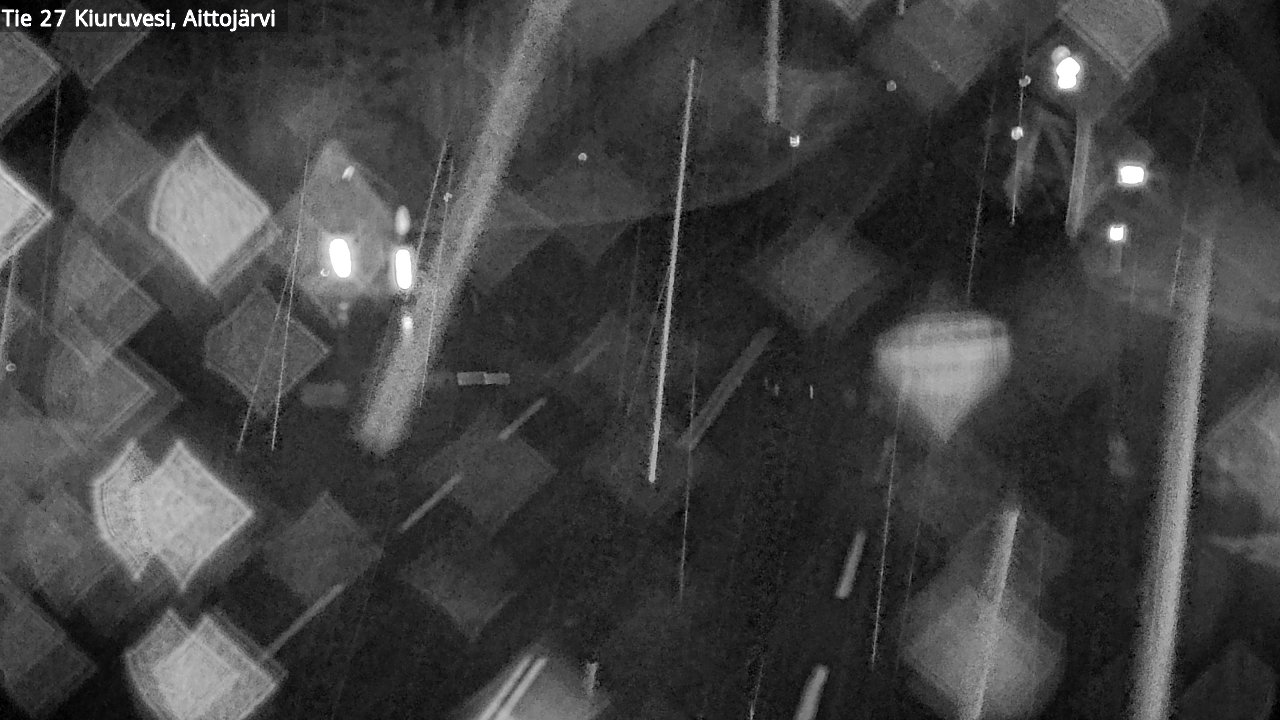 Weather Camera Image Väg 27 Kiuruvesi, Aittojärvi, Kiuruvesi, Pohjois-Savo
