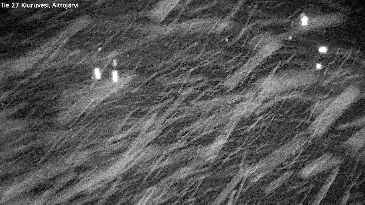 Weather Camera Image Road 27 Kiuruvesi, Aittojärvi, Kiuruvesi, Pohjois-Savo