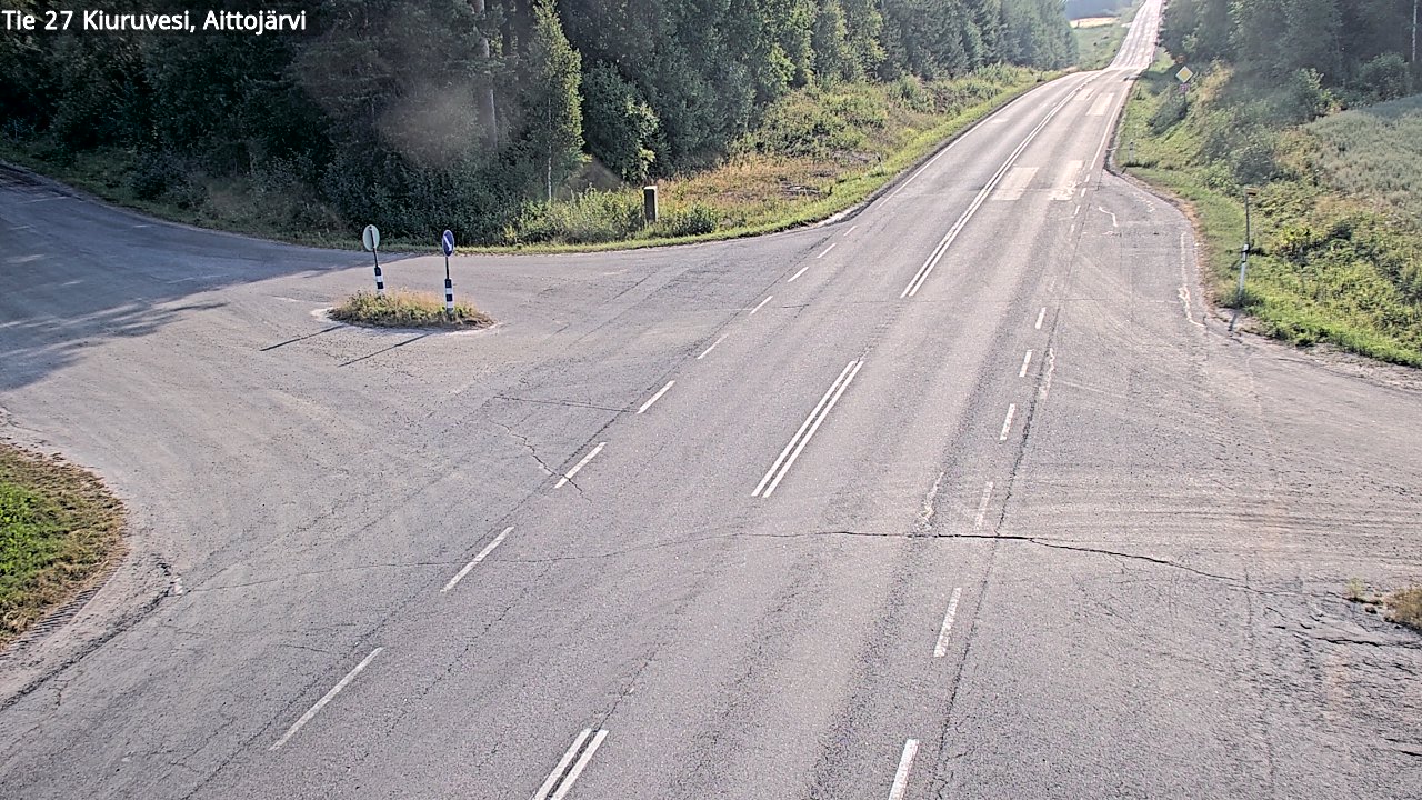 Weather Camera Image Road 27 Kiuruvesi, Aittojärvi, Kiuruvesi, Pohjois-Savo