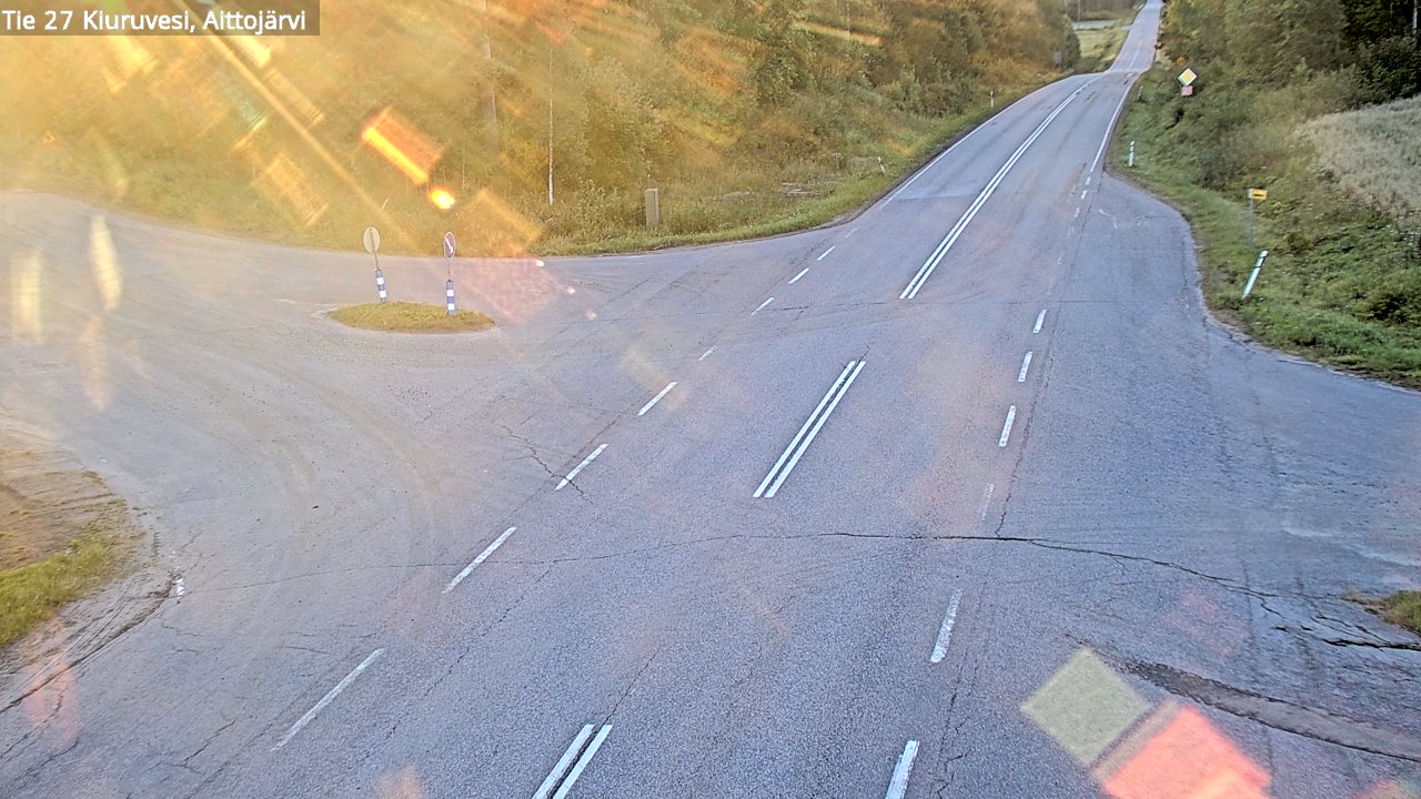 Weather Camera Image Road 27 Kiuruvesi, Aittojärvi, Kiuruvesi, Pohjois-Savo