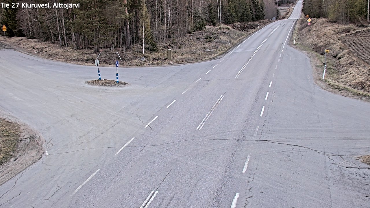 Kelikamerat Kuva Tie 27 Kiuruvesi, Aittojärvi, Kiuruvesi, Pohjois-Savo