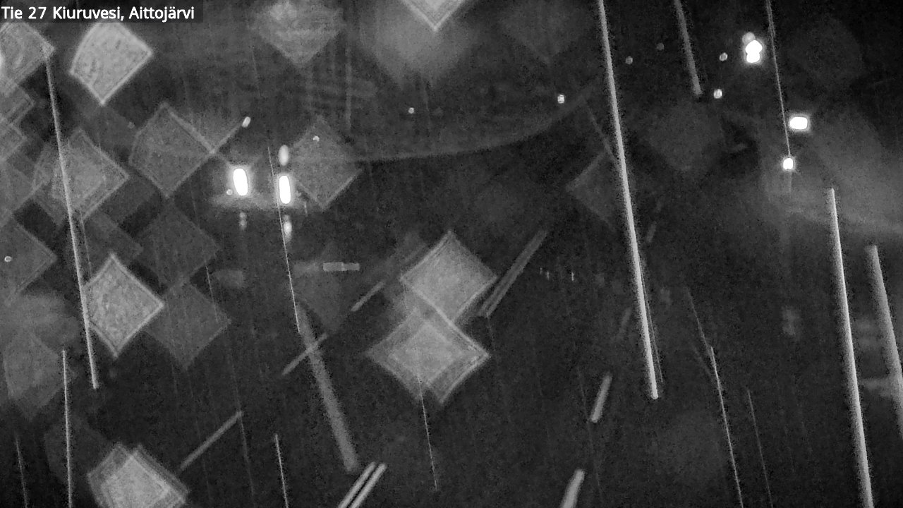 Weather Camera Image Väg 27 Kiuruvesi, Aittojärvi, Kiuruvesi, Pohjois-Savo